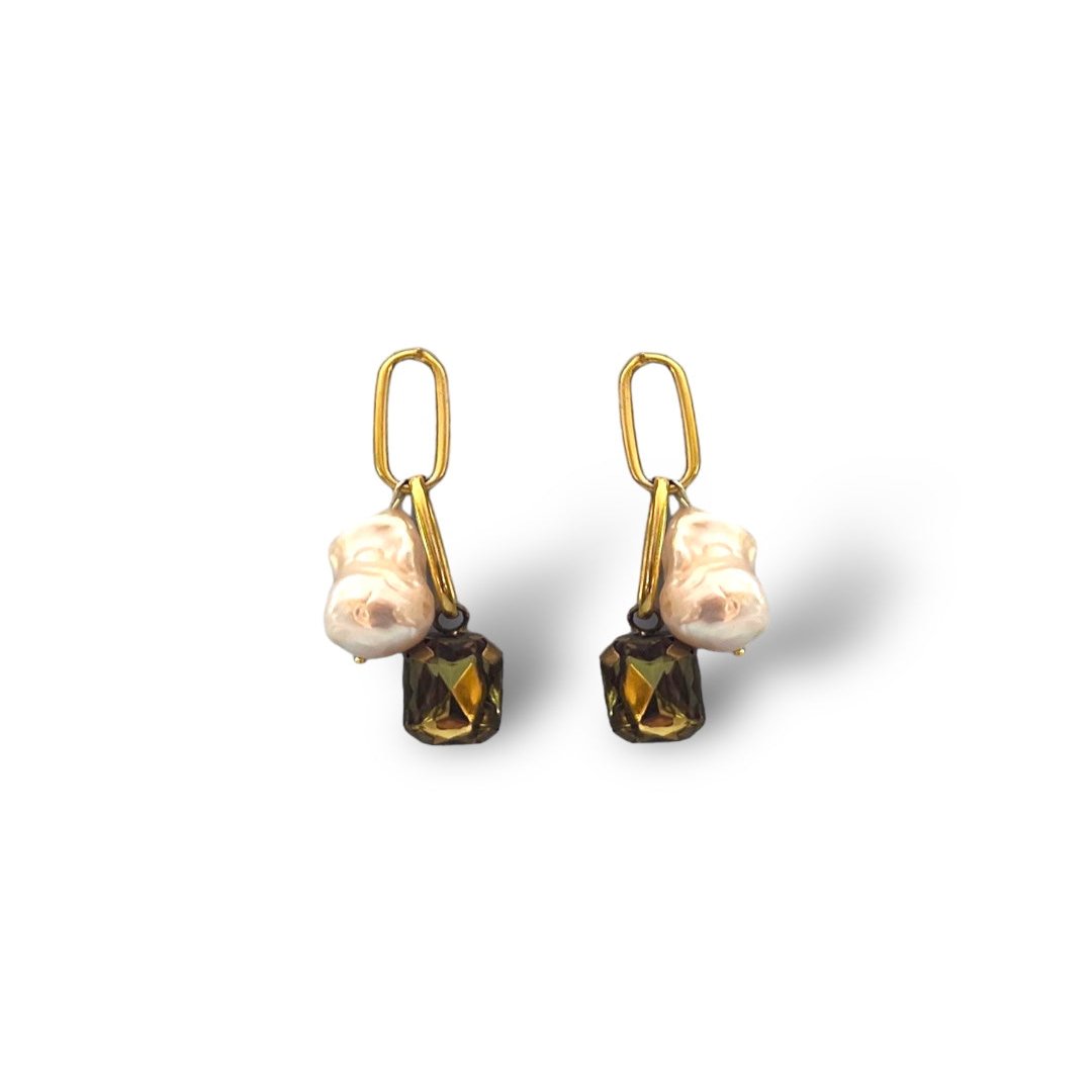 Pearl and Shine zincir küpe