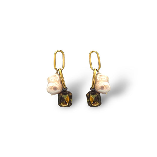Pearl and Shine zincir küpe